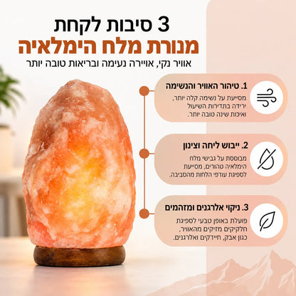 מנורת מלח הימלאיה 2-3 ק"ג